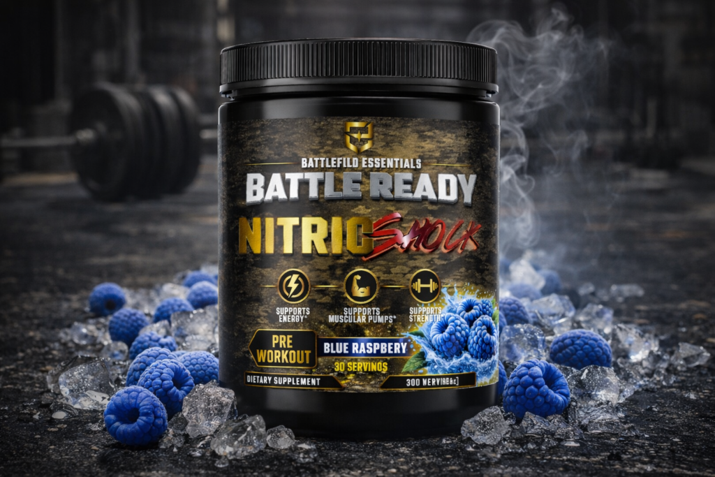 Nitric Shock Pre-Workout Powder | Battlefield Essentials