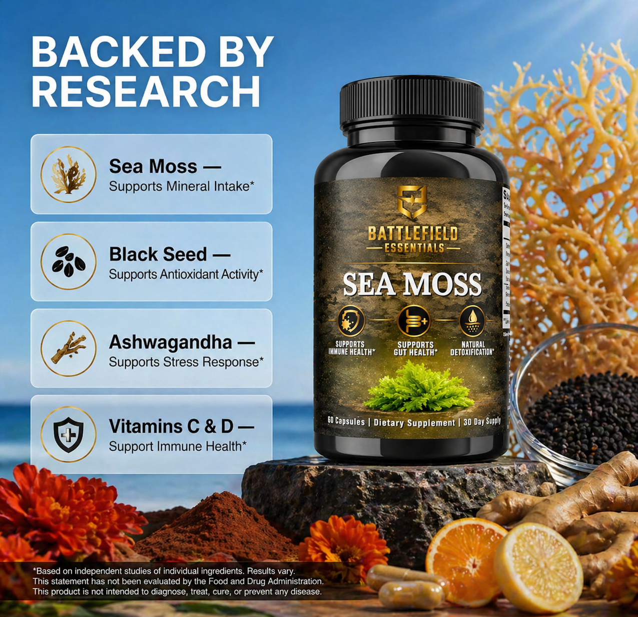 Sea Moss Backed By Research