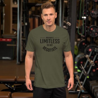 Discipline Is Limitless standard tee (Dark Print)