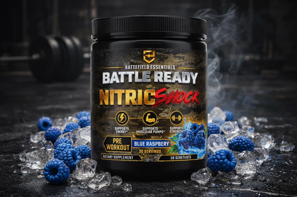 nitric shock pre workout powder | battlefield essentials